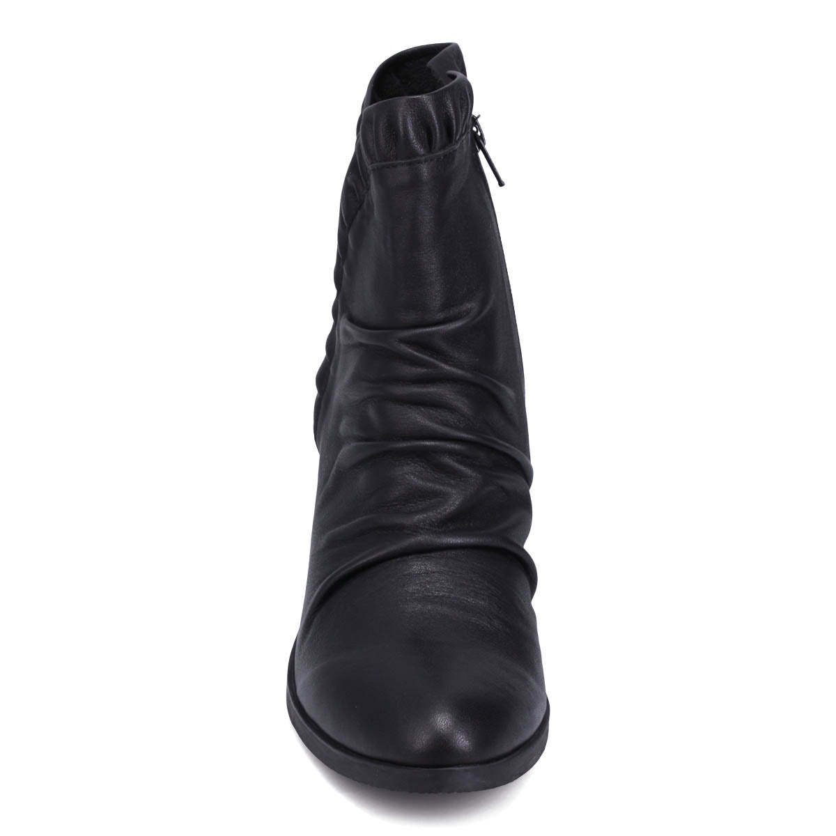 Ankle boots with open front outlet